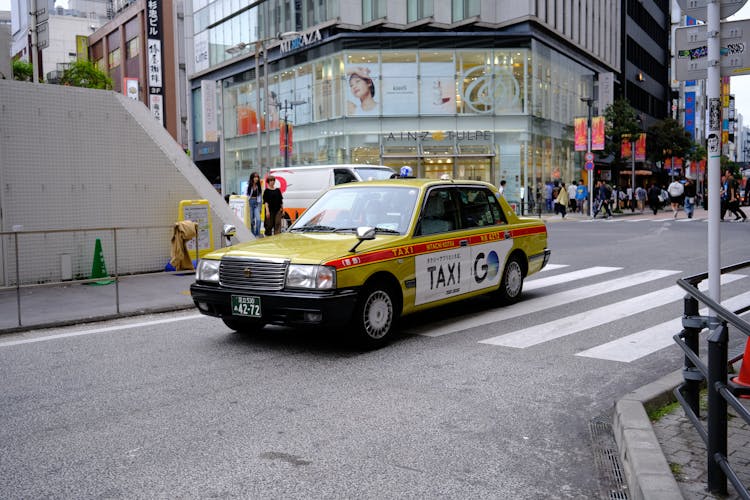 日本东京街头出租车