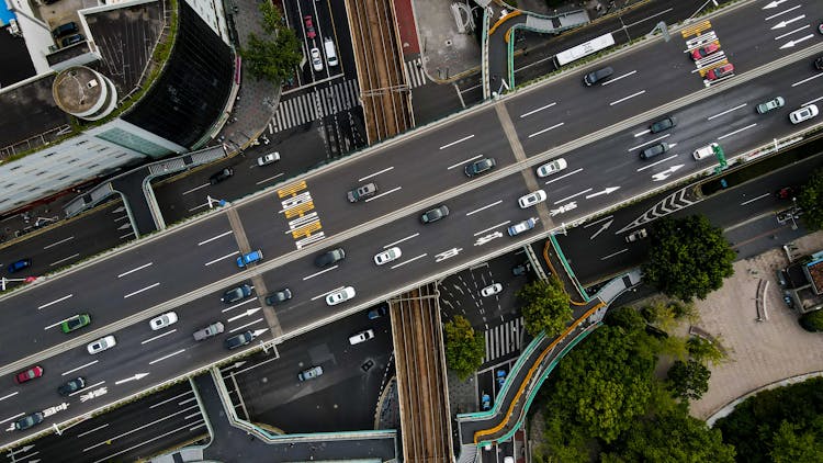 公路鸟瞰图