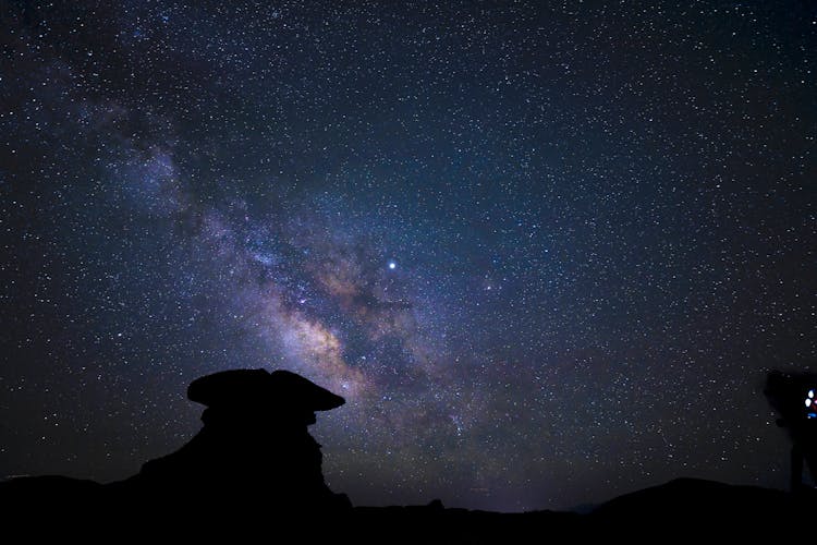 晴朗夜空中的星星