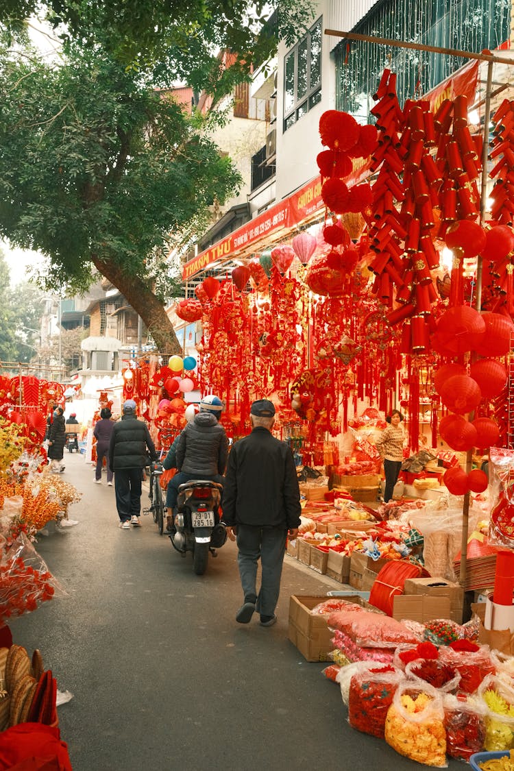 河内街的春节装饰