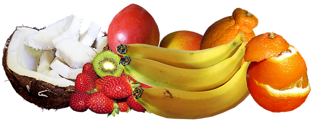 椰子、香蕉、柑橘