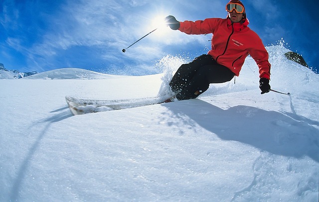 冬季冰雪滑雪运动