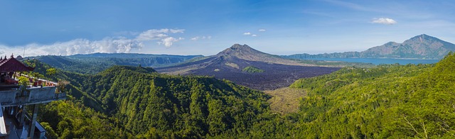 巴厘岛自然山塘火山