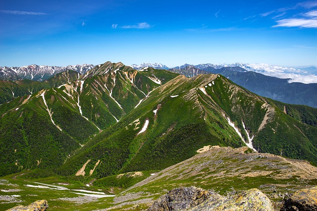山地景观晴空万里
