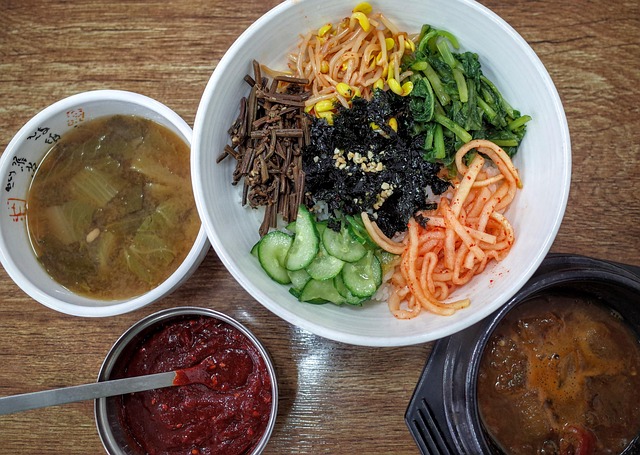 食物鲍勃韩国bibimbap