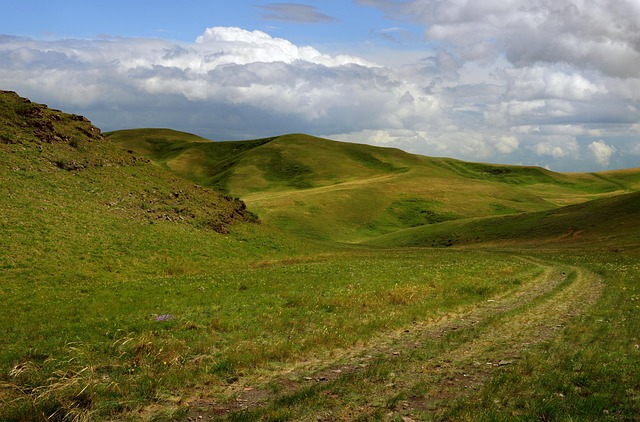 公路山地景观夏季