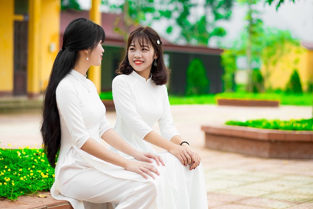 女学生长裙