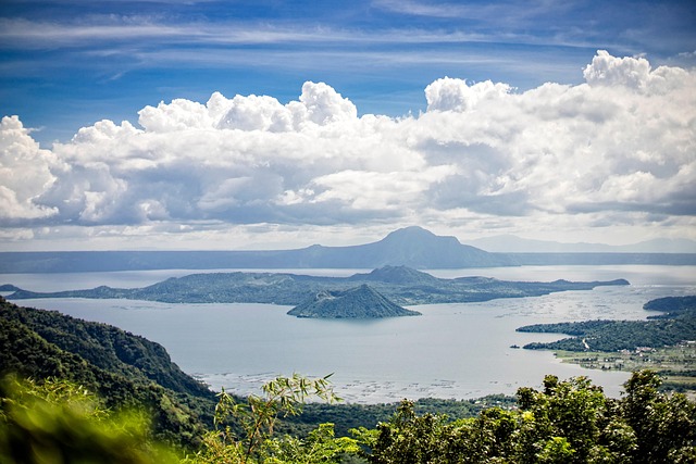 火山湖自然户外
