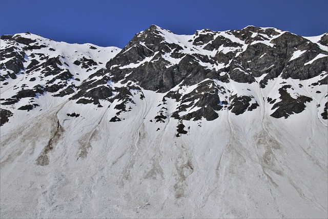 白比尔雪崩阿尔卑斯山