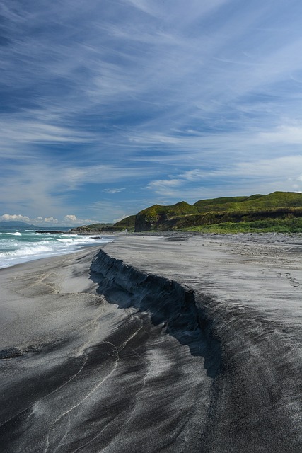 海岸天空海滩海岸景观