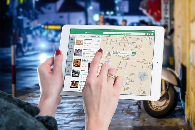 ipad地图平板电脑互联网屏幕