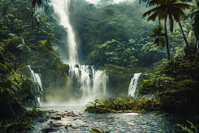 人工智能创造的热带天堂