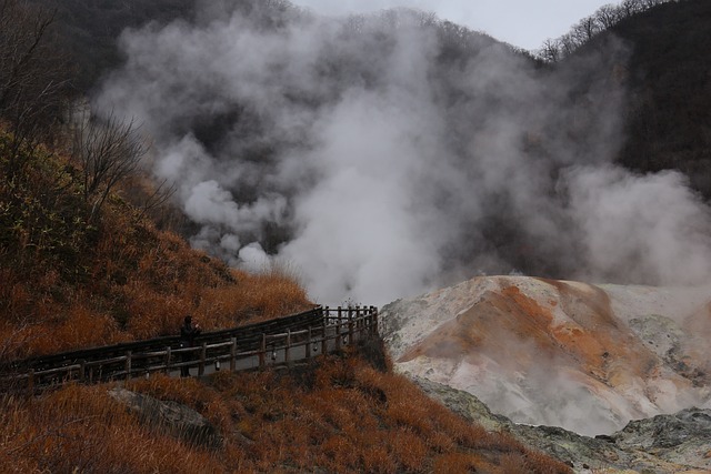 noboribetsu地狱谷火山