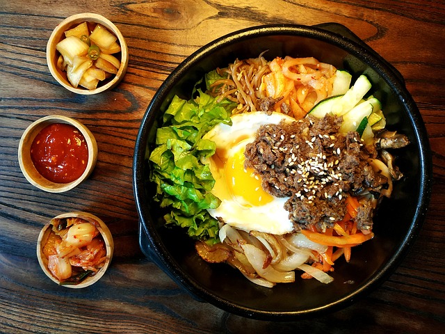 bibimbap韩国美食gochujang