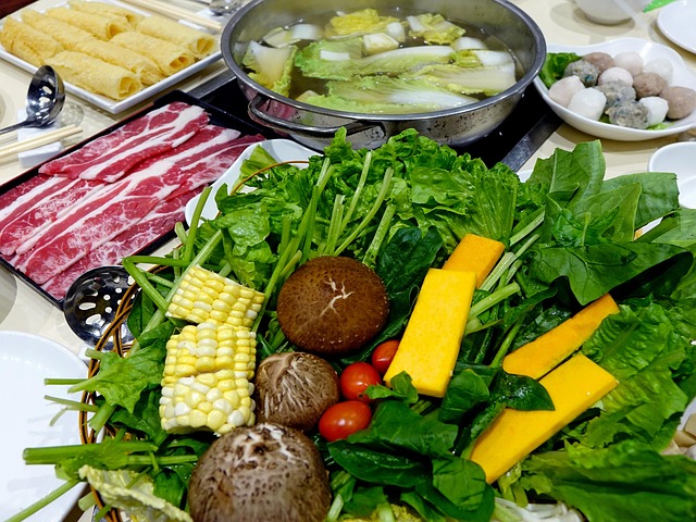 汽船蔬菜肉汤