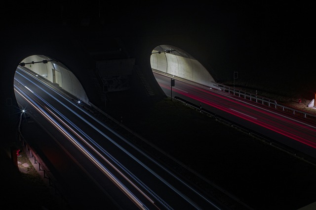 汽车道路公路灯汽车