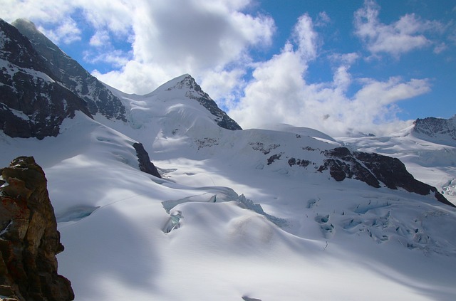 山上大雪纷飞