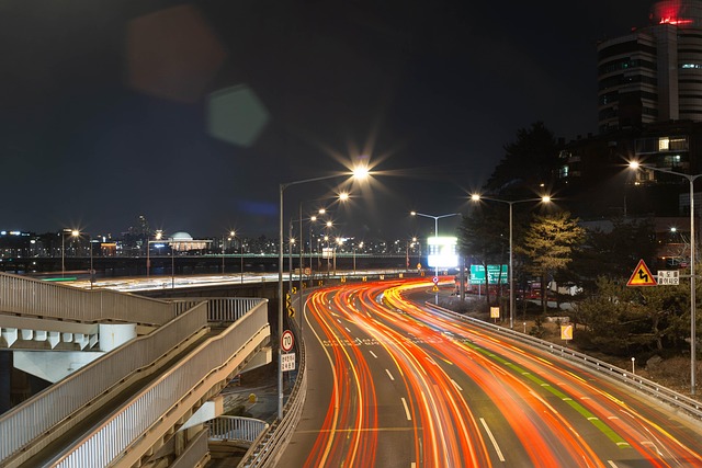韩江夜景首尔韩国