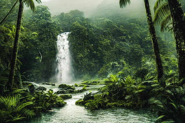 人工智能生成的树木森林丛林