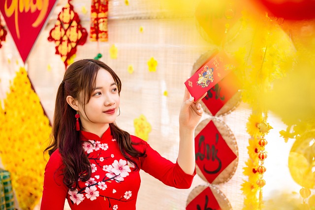 女人亚洲ao dai越南