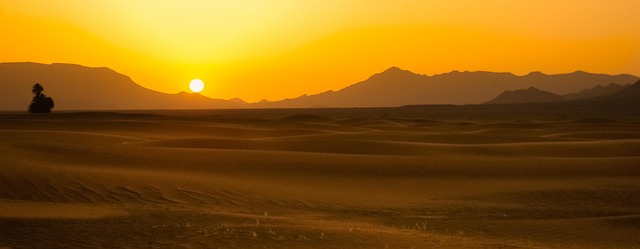 沙漠太阳沙丘沙丘