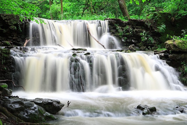 瀑布溪森林瀑布