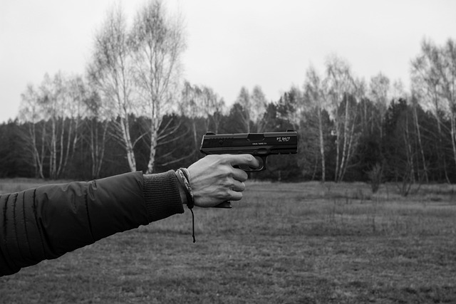 武器手枪射击目标