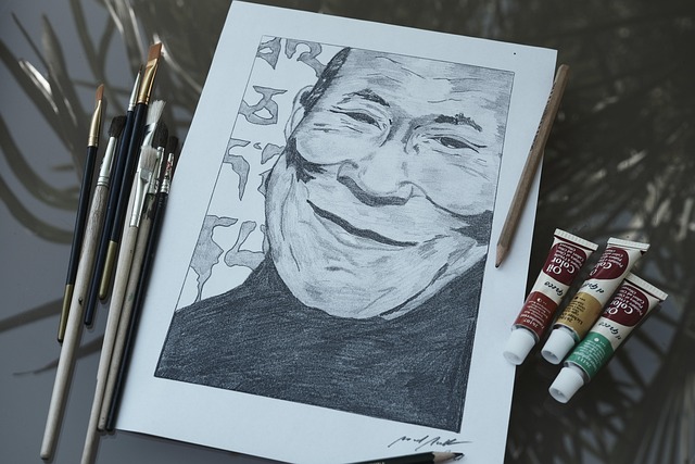 面部绘画艺术肖像